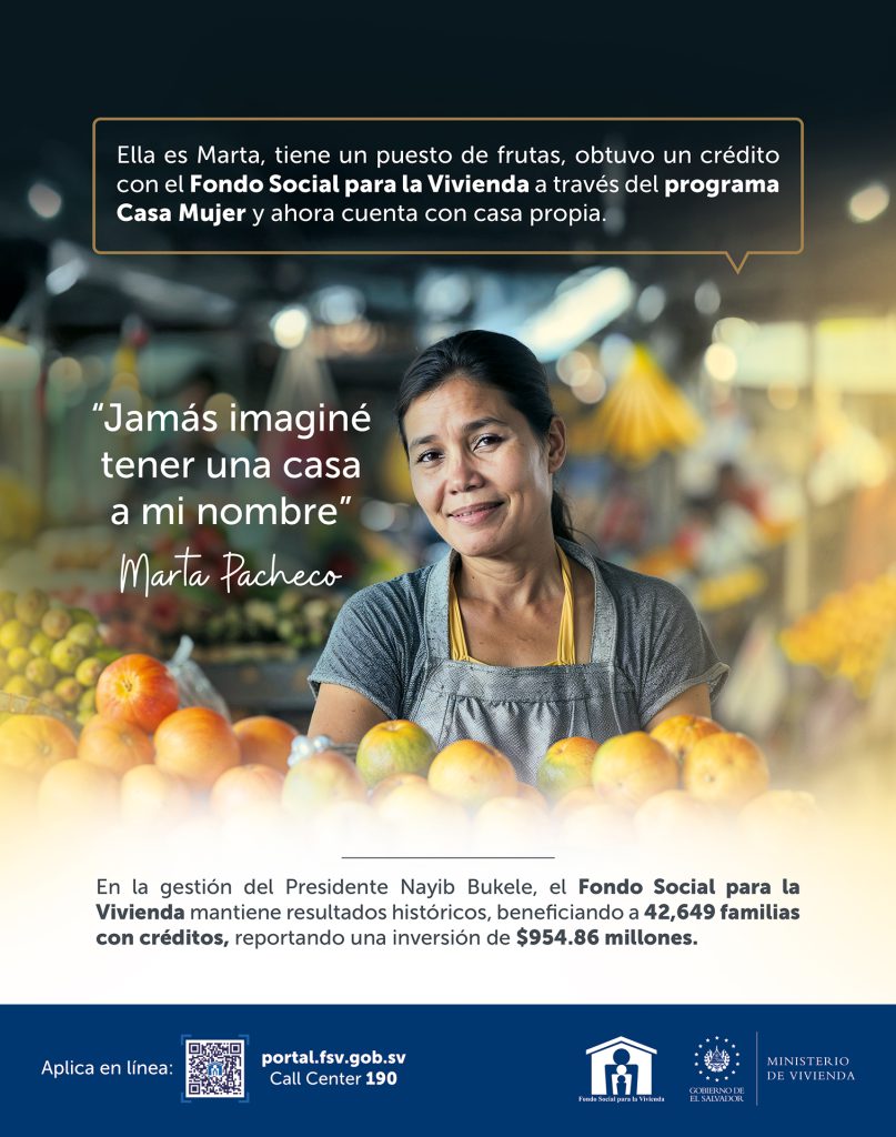Imagen con testimonial del Programa Casa Mujer